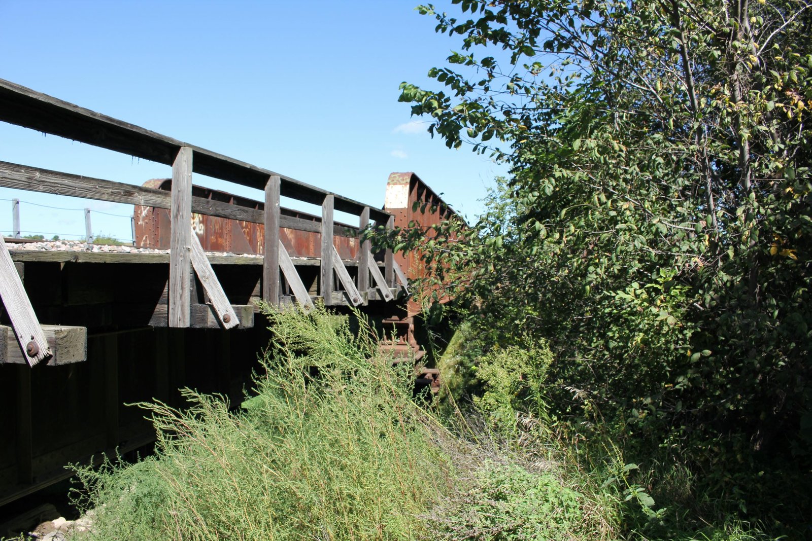 Looking north
